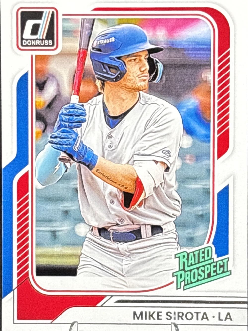 Panini Donruss Mike Sirota Rated Prospect Baseball Card